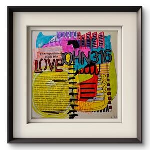 John 3:16 Abstract Art - One of a Kind